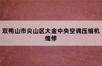 双鸭山市尖山区大金中央空调压缩机维修