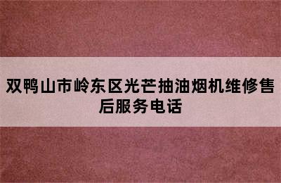 双鸭山市岭东区光芒抽油烟机维修售后服务电话