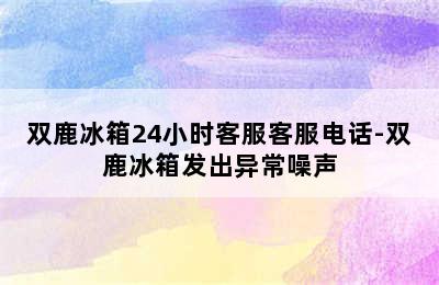 双鹿冰箱24小时客服客服电话-双鹿冰箱发出异常噪声