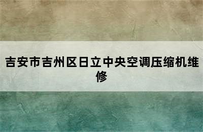 吉安市吉州区日立中央空调压缩机维修