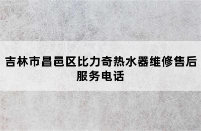 吉林市昌邑区比力奇热水器维修售后服务电话