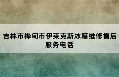 吉林市桦甸市伊莱克斯冰箱维修售后服务电话