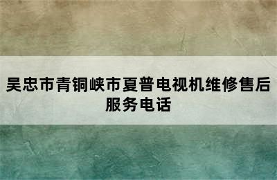 吴忠市青铜峡市夏普电视机维修售后服务电话