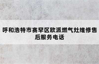 呼和浩特市赛罕区欧派燃气灶维修售后服务电话