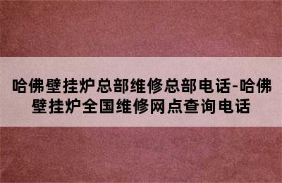 哈佛壁挂炉总部维修总部电话-哈佛壁挂炉全国维修网点查询电话