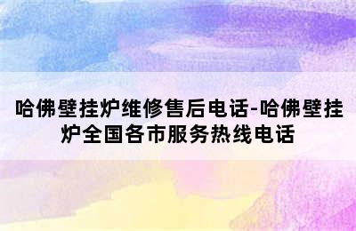 哈佛壁挂炉维修售后电话-哈佛壁挂炉全国各市服务热线电话