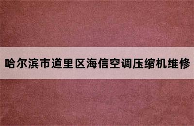 哈尔滨市道里区海信空调压缩机维修