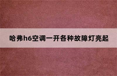 哈弗h6空调一开各种故障灯亮起