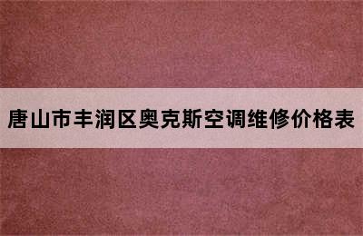 唐山市丰润区奥克斯空调维修价格表