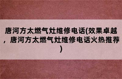 唐河方太燃气灶维修电话(效果卓越，唐河方太燃气灶维修电话火热推荐)