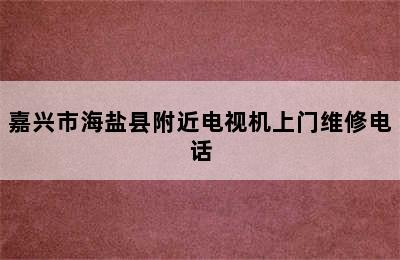 嘉兴市海盐县附近电视机上门维修电话