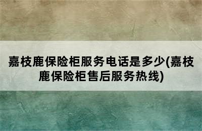 嘉枝鹿保险柜服务电话是多少(嘉枝鹿保险柜售后服务热线)