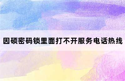 因硕密码锁里面打不开服务电话热线