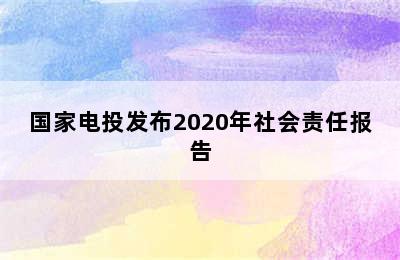 国家电投发布2020年社会责任报告