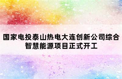 国家电投泰山热电大连创新公司综合智慧能源项目正式开工