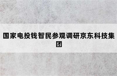 国家电投钱智民参观调研京东科技集团