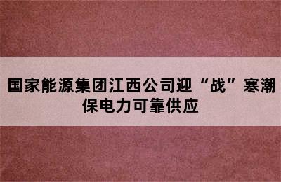 国家能源集团江西公司迎“战”寒潮保电力可靠供应