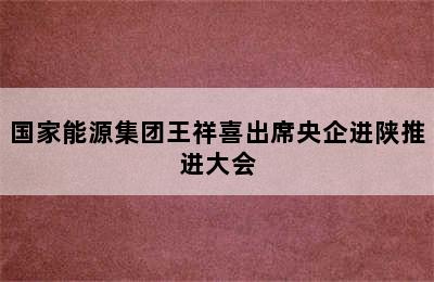 国家能源集团王祥喜出席央企进陕推进大会