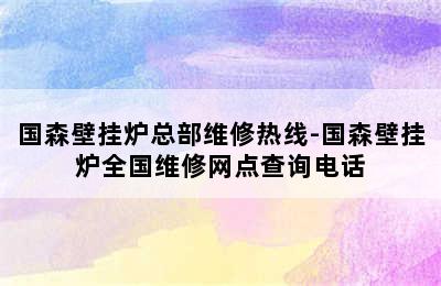 国森壁挂炉总部维修热线-国森壁挂炉全国维修网点查询电话