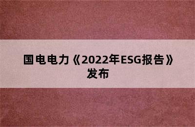 国电电力《2022年ESG报告》发布