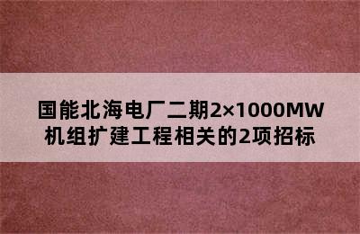 国能北海电厂二期2×1000MW机组扩建工程相关的2项招标