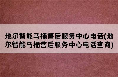 地尔智能马桶售后服务中心电话(地尔智能马桶售后服务中心电话查询)