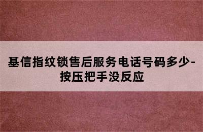 基信指纹锁售后服务电话号码多少-按压把手没反应