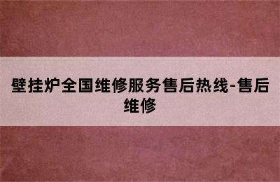 壁挂炉全国维修服务售后热线-售后维修