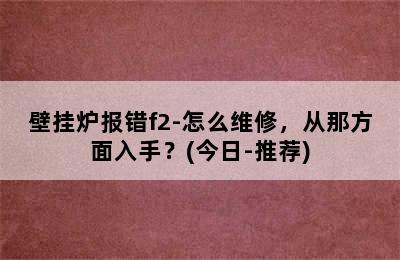 壁挂炉报错f2-怎么维修，从那方面入手？(今日-推荐)