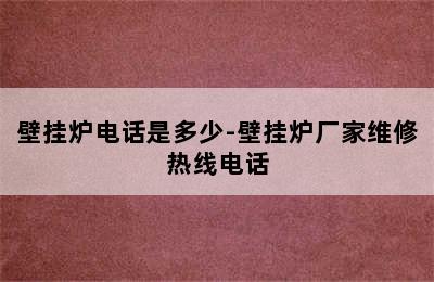 壁挂炉电话是多少-壁挂炉厂家维修热线电话