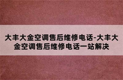 大丰大金空调售后维修电话-大丰大金空调售后维修电话一站解决