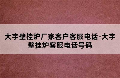 大宇壁挂炉厂家客户客服电话-大宇壁挂炉客服电话号码