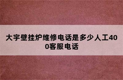 大宇壁挂炉维修电话是多少人工400客服电话