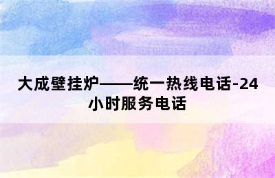 大成壁挂炉——统一热线电话-24小时服务电话