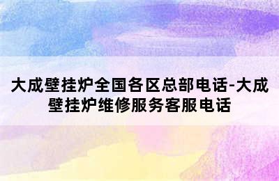 大成壁挂炉全国各区总部电话-大成壁挂炉维修服务客服电话