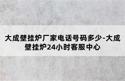 大成壁挂炉厂家电话号码多少-大成壁挂炉24小时客服中心