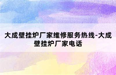 大成壁挂炉厂家维修服务热线-大成壁挂炉厂家电话