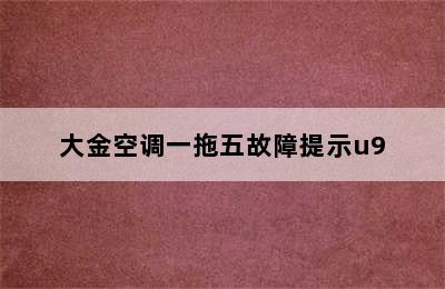 大金空调一拖五故障提示u9