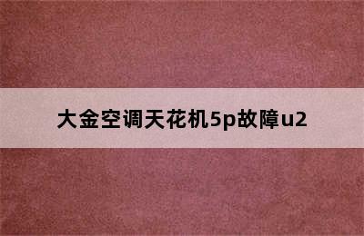 大金空调天花机5p故障u2