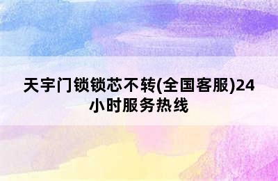 天宇门锁锁芯不转(全国客服)24小时服务热线