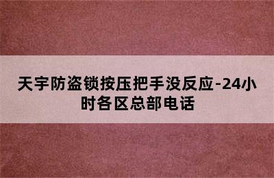 天宇防盗锁按压把手没反应-24小时各区总部电话