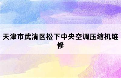 天津市武清区松下中央空调压缩机维修