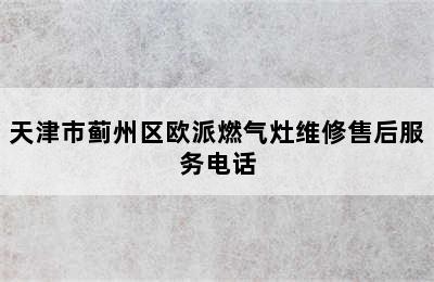 天津市蓟州区欧派燃气灶维修售后服务电话