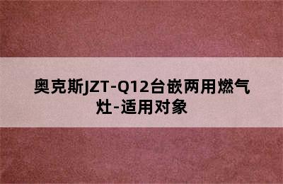 奥克斯JZT-Q12台嵌两用燃气灶-适用对象