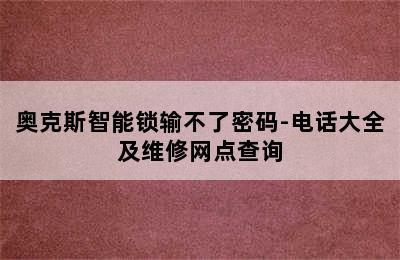 奥克斯智能锁输不了密码-电话大全及维修网点查询