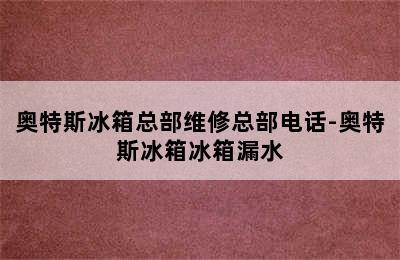 奥特斯冰箱总部维修总部电话-奥特斯冰箱冰箱漏水