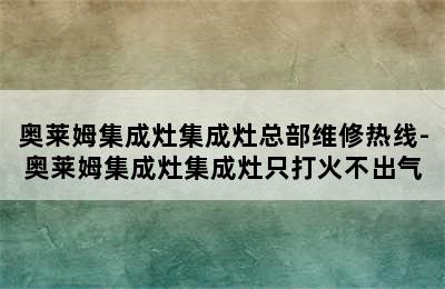 奥莱姆集成灶集成灶总部维修热线-奥莱姆集成灶集成灶只打火不出气