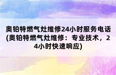 奥铂特燃气灶维修24小时服务电话(奥铂特燃气灶维修：专业技术，24小时快速响应)