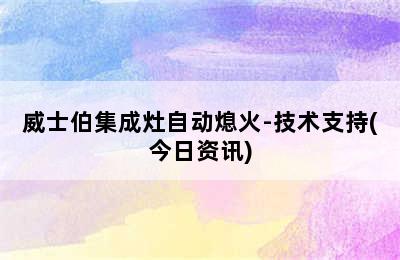 威士伯集成灶自动熄火-技术支持(今日资讯)