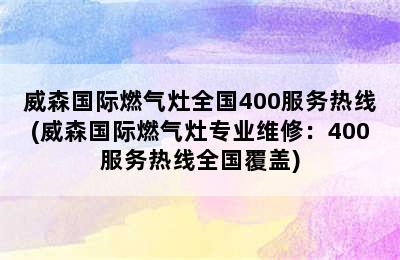 威森国际燃气灶全国400服务热线(威森国际燃气灶专业维修：400服务热线全国覆盖)